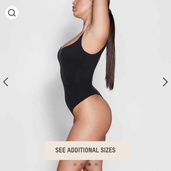 FITS EVERYBODY SQUARE NECK BODYSUIT | ONYX - ONYX / 2X - Picture 3 of 5